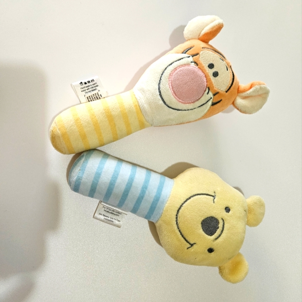 Disney Baby Winnie Pooh and Tigger Rattle Set